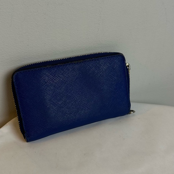 Michael Kors Leather Multi function Phone Case wallet-Navy - Picture 2 of 3